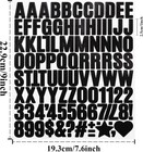 1176 Pieces Letter Number Stickers  1 Inch Self-adhesive Vinyl Alphabet Numbe