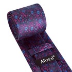  Mens 3 15inches Exquisite Floral Tie With Small Flower 996-navy Blue magenta