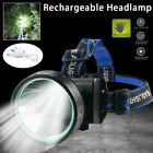 Super Bright Led Headlamp Usb Rechargeable Headlight Flashlight Head Lamp Torch