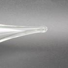 Vintage Hamon Handmade Clear Glass Decanter Bottle 5  Stopper  Only