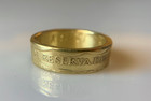 Peruvian Gold Ring   Handmade Coin Ring Jewelry  Gift From Peru Sizes 4-10
