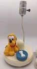 Tested  Vintage Disney Baby Pluto Lamp Nightlight Combo Child Nursery -no Shade