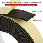High Density Foam Tape Waterproof Sealing Strip  0 6in X 32 8ft 1 8 In Thick