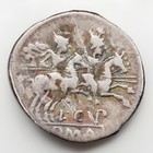 Ancient Roman Republic Silver Denarius   Roma   Biga   C  100-50 Bc   Xf Coin     