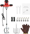 2300w Handheld Electric Cement Mixer 6-speed Portable Mud Paint Grout Mortar Too