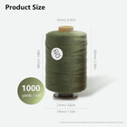 24pcs Sewing Thread Spools Set 1000 Yards Per Spool Mixed Cotton Threads For Diy