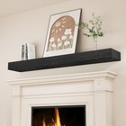 Ams Fireplace - Mantel Shelf  58  Width X 3  High X 8  Deep  - Texture Black Fin