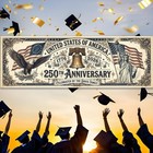Personalized Usa 250th Anniversary Banner Patriotic Celebration Decor