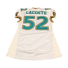 Paul Lacoste Memphis Maniax 2001 Game Used Away Jersey Size 50  2 Linemen Cut