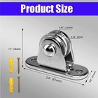 2 Pack Stainless Steel Small Pulley Block Silent Duplex Bearing Single
