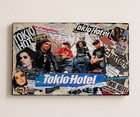Tokio Hotel Band Y2k Emo Alt Wooden Collage Fan Art Decor Wall Hanging 18   x 11   