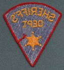 Sheriff Police Patch - Vintage Generic  h 