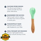Avanchy Bamboo Silicone Spork Baby Utensils Toddler Weaning