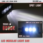 7  30w Cree Spot Led New Detachable Light Bar Off-road Truck Jeep - 6000k White