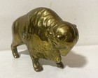 Vintage Cast Iron Buffalo Bison Coin Bank Figurine 4   x3   x1 5   
