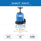 Mounto S30 Walk Behind Floor Scrubber Dryer 17in Path 7 1 Gal 24v Commercial