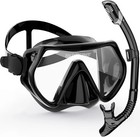 Adult Tempered Glass Diving Set Scuba Anti-fog Goggles And Snorkeling Mask Tube