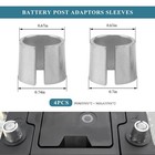 Zndaw 4pcs Battery Adaptor Sleeves  Car Terminal Converter