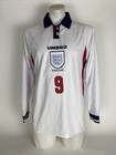 Alan Shearer England 1998 World Cup Long Sleeves Retro Jersey Size L