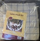 Vintage Craftways Latch Hook Tree Skirt Kit Holiday Wreath 33    Round New 555108