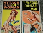  attack Of The 50 Foot Woman   And  the Amazing Colossal Man  Pair Of 14  X 36 
