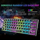 Gaming Keyboard And Mouse Led Light Backlit Mechanical Feel For Computer Desktop