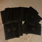 Vintage 1986 Patricia Newell Tarot Deck Complete 78 Cards Vintage Black Gold