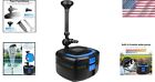 Durable 1370gph Pond Pump With Built-in Filtration For Crystal Clear Water