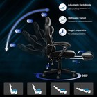Elecwish Gaming Chair Ergonomic Swivel Recliner Office Seat W  Lumbar Support
