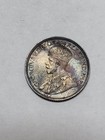 1918 Canada Silver 10 Cent High Grade And Luster    Pretty Toning And Color   