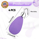 4 Pcs Clarinet Swab Clothes  Purple Clarinet Cleaning Cloth For Inside Tube  Sax