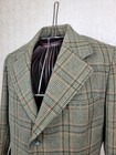 Mens All Wool Tweed Green Check Jacket Blazer Made In England 42r