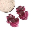 Loose Gemstone Natural Rubellite Pink Tourmaline Hand Carved Fancy Flower A1050