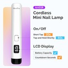 Rechargeable Mini Led uv Nail Lamp Handheld Flash Cure Light For Gel Nails Dryer