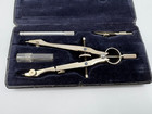 Vintage Drafting Tool Set Compass Dividers Ruling Pen Case   Germany Caliper