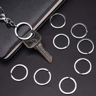 100 Pack 1 2 Inch Metal Key Rings Silver Split Keychain Rings For Keys Crafts