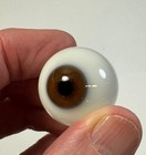 Antique German Hand-blown Human Prosthetic Glass Eye   Full Eyeball   Large 