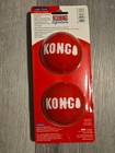 Kong Signature Balls For Large Dogs 2 Pack Durable Fetching Red Toys  k9 