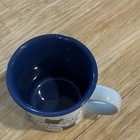 Otagiri Ceramic Cat Print Mug Cup With Multiple Cats Design  White With Blue Rim