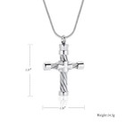 Cremation Cross Necklace For Ashes Stainless Steel Cross Urn Necklace Ash Holder
