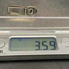 Vintage Mexico Orvelo Swirl Sterling Silver Tie Clip