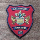Salisbury Nc North Carolina Embroidered Police Shoulder Patch