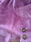 Sz 4 Waist 28  Oktoberfest Purple women lederhosen shorts Embroidered  Edelweiss