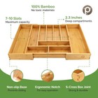 Bamboo Tray Silverware Organizer Hardware Organizer Cutlery Tray Utopia Kitchen
