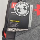 Under Armour Ua Hustle 3 0 Backpack Black Gray Red Storm Water Repellent 1342651
