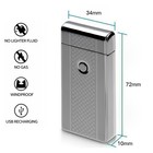 Dual Arc Electric Lighter Usb Rechargeable Plasma Cigarette Lighter Flameless