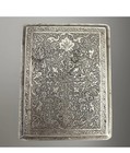 Antique Cigarette card Holder- Silver With Intricate Hand Detailing
