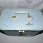 Vintage Lady Baltimore Luggage Blue Starline Hardside Train Case With Tray   Key