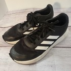 Adidas Cloudfoam Kids Unisex Running Shoes Black  white Size 4