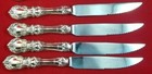Set Of 4 Francis I By Reed   Barton Sterling Serrated Steak Knives Custom Made